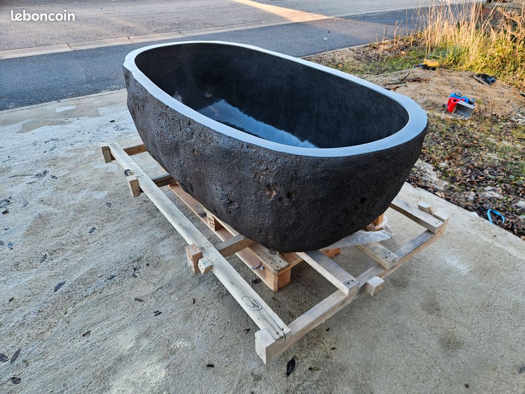 ❤️ Baignoire en pierre naturelle – Un luxe minéral réservé aux intérieurs d’exception pour une salle de bains haut de gamme (image 2)