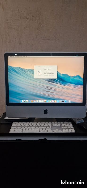 IMac Apple en très bon état et 100% fonctionnel, vendu avec clavier Apple (image 1)