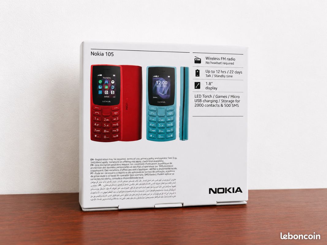 Nokia 105 4g noir neuf sous blister (image 2)