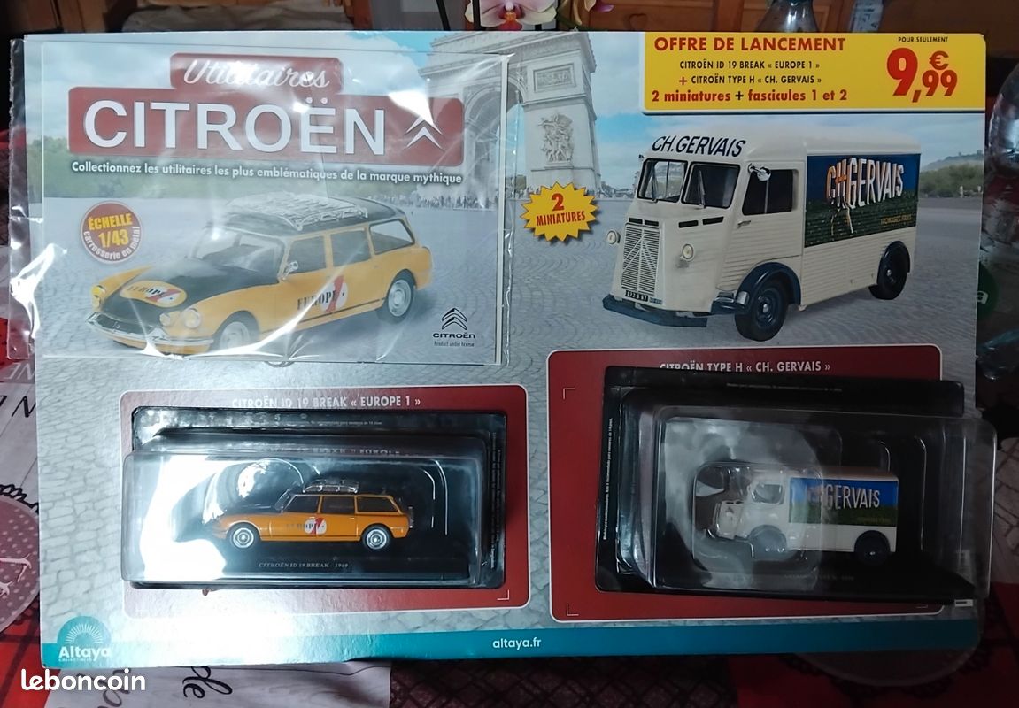 Miniature CITROËN Type 23 HLZ SUCHARD 1/43 Avec Revue - Collection Utilitaires N°03 - Neuf