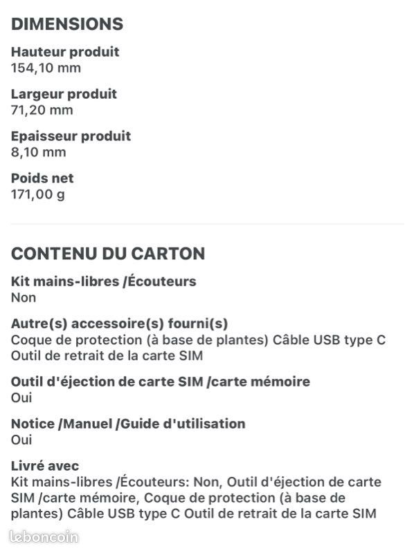 SmartPhone Motorola Edge 50 Neo 512 Neuf (image 14)