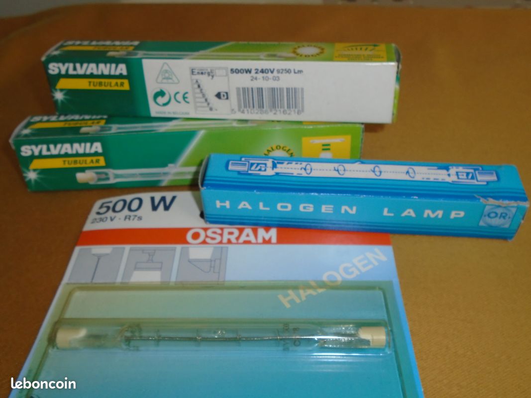 Lot de 4 tubes halogène (image 1)