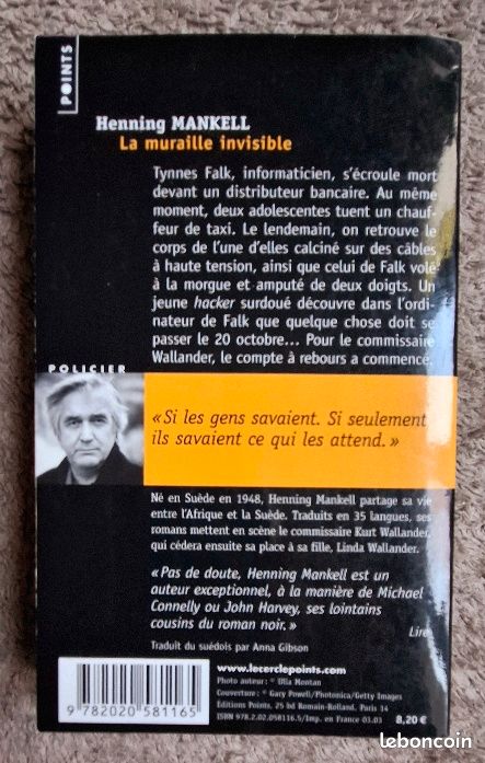 Henning MANKELL – Plusieurs titres, tarif dégressif – LH94 (image 12)