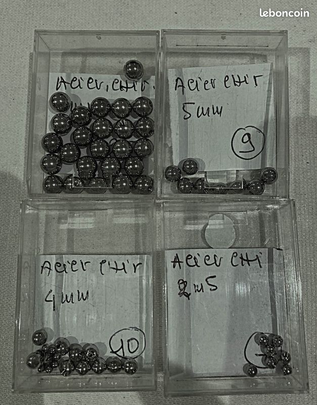 Lot PIERCINGS 1,6 acier chirurgical , 465 BARRES , 51 BOULES (pour pro ) (image 4)
