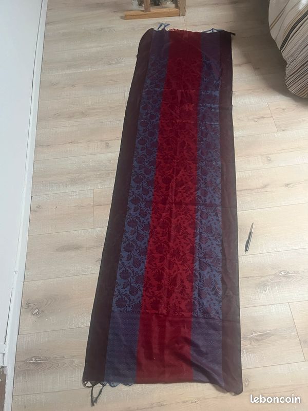 Lot de 3 Foulards et Étoles - Soie, Velours et Motifs Paisley (image 10)