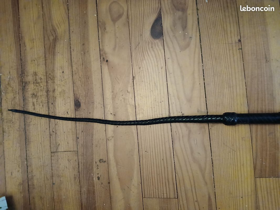 Fouet de vénerie Fuzyon tressé cuir velours - 1,25 m - Fouets (7702135