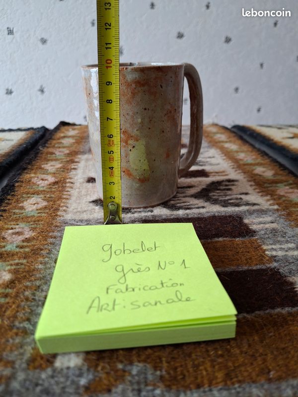Gobelet mug en grès fabricatoon artisanale (image 2)
