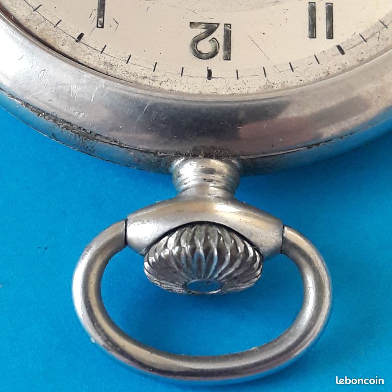 Montre Vintage Nappey Quartz Années 80 - Boîtier Acier - Date - Fonctionne - Pile Neuve