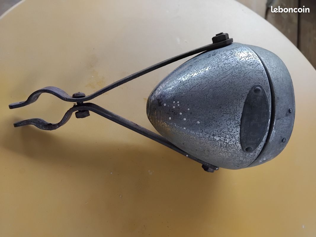 Ancien Phare De Vélo Français - Marque VELO - Fabriqué En France - Vintage