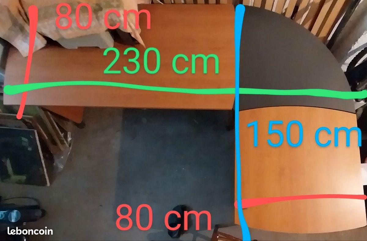 Bureau en 3 parties (image 1)
