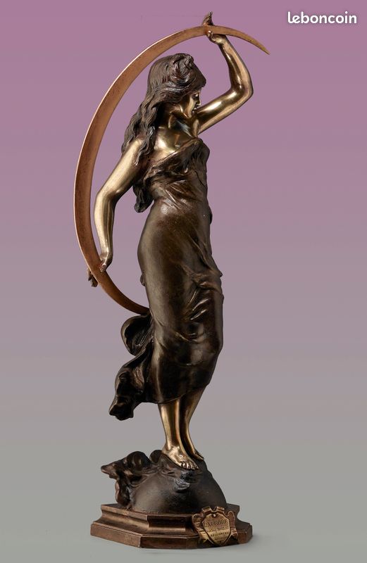 Auguste MOREAU - BRONZE ANCIEN - L'AURORE 49 CM (image 12)