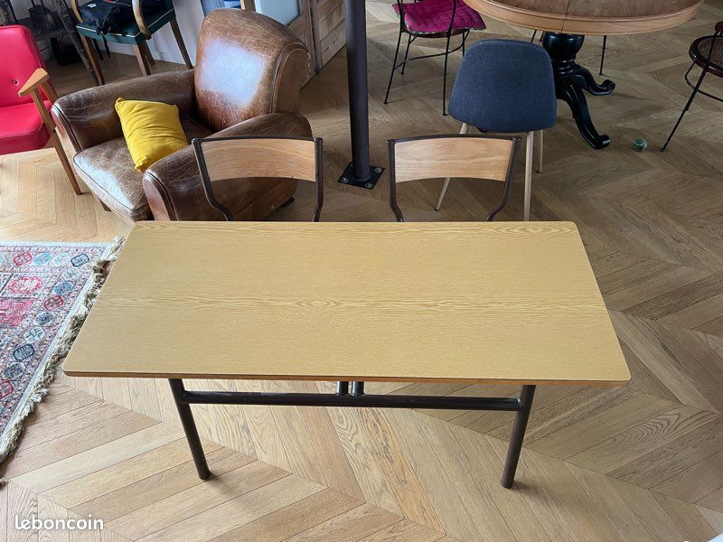 Bureau d’écolier double vintage (image 4)