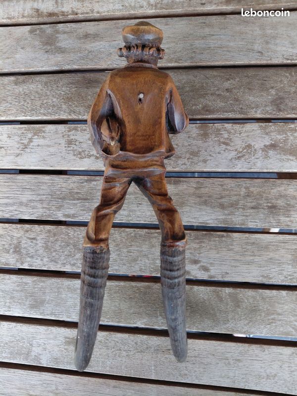Ancienne cravache pommeau « âne » en métal argenté et