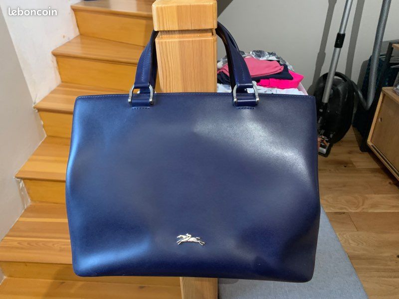 Sac Longchamps bleu nuit (image 1)