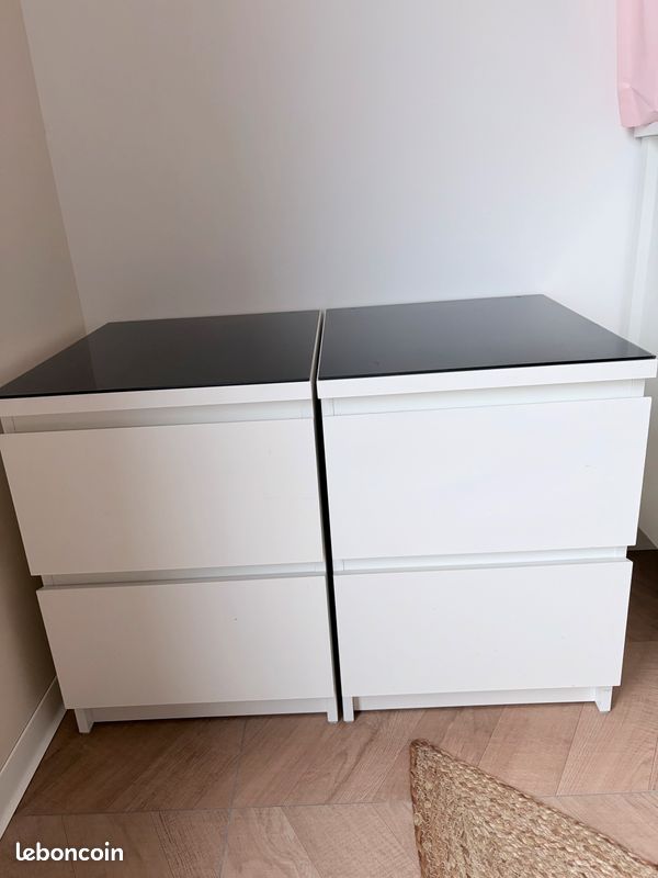 Commode Malm IKEA 2 tiroirs - Ameublement Commode Malm IKEA 2 tiroirs - Ameublement