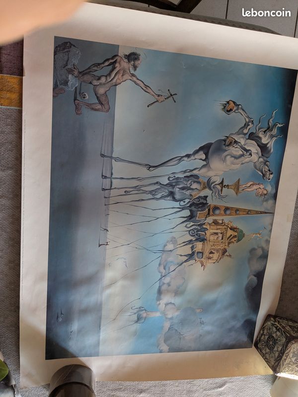 Affiche Dali , la tentation de St Antoine 60x80 (image 1)