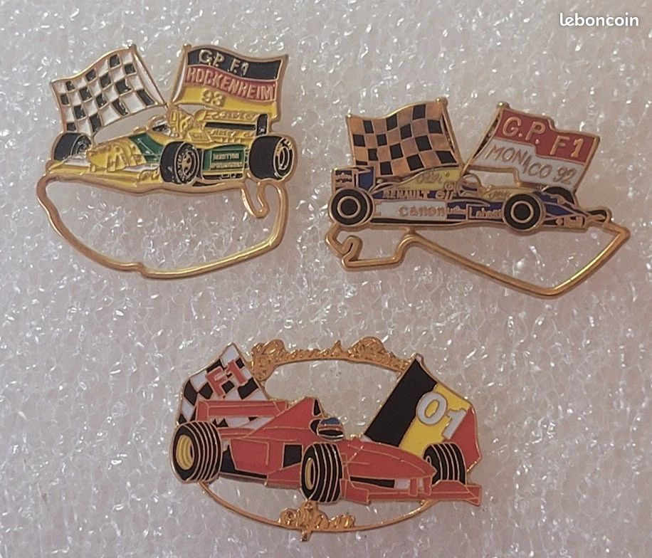 Formel 1 Auto Pin F1 Grand Prix Monaco, 5 Pins, Neu Sammlerstücke