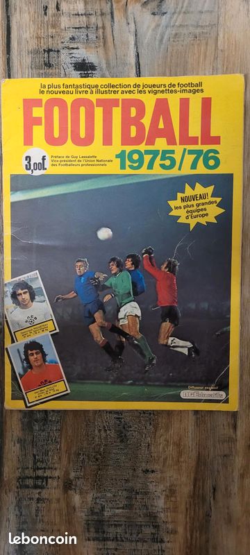 310 GARCERAN US VALENCIENNES USVA AGEDUCATIFS FOOTBALL 1975-76 PANINI 75-1976