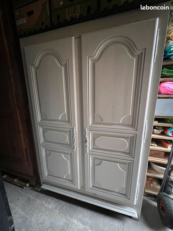 Belle armoire chene massif lazuré (image 3)