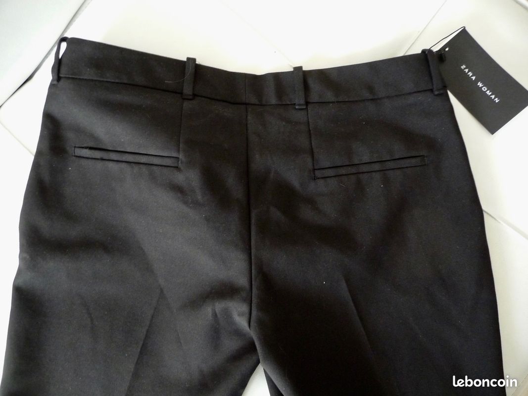 PANTALON NOIR ZARA FEMME TAILLE M NEUF mlbc (image 3)