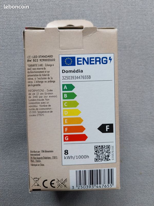 Ampoule neuve led B22 60w (image 2)