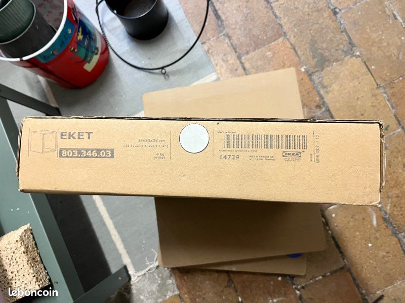 3 étagères cube EKET IKEA blanches neuves (image 3)