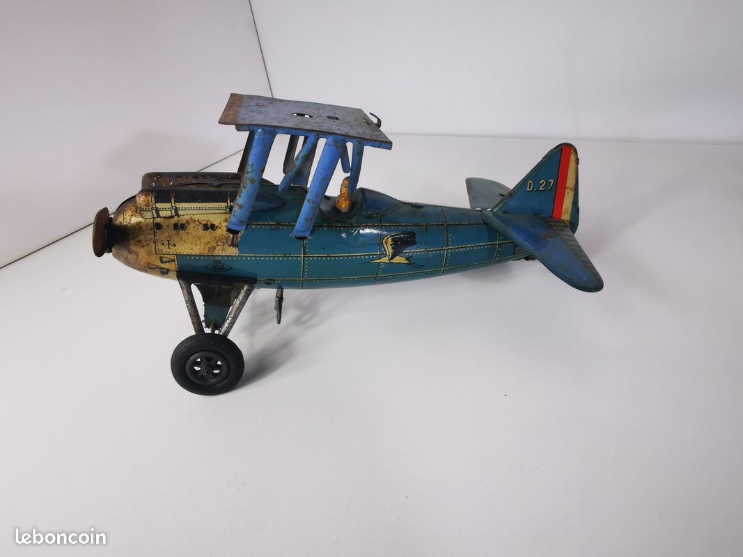 Avion Jouet Ancien JEP En Tôle – Morane-Saulnier F252 – Mécanique