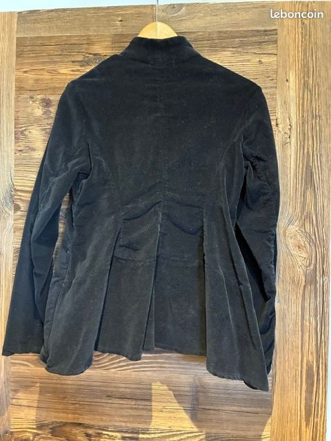 Veste velours noire (image 3)