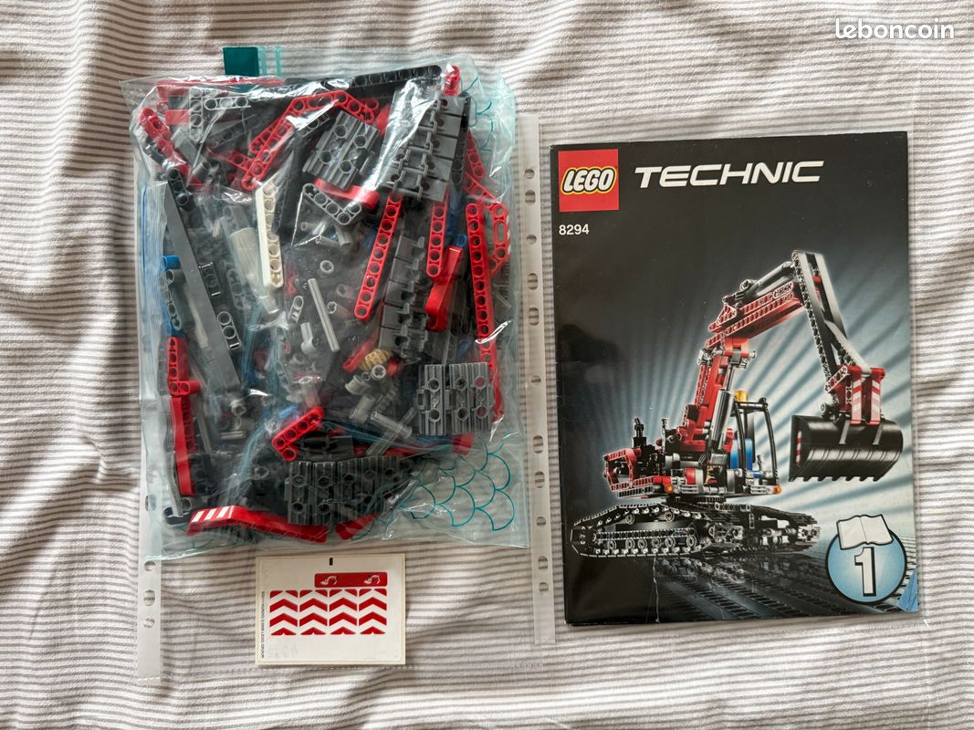 LEGO 8294 Pelleteuse rouge Jeux Jouets