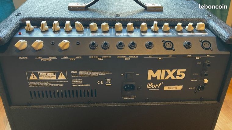 CORT - AMPLI CORT 15 W REVERB BLEU