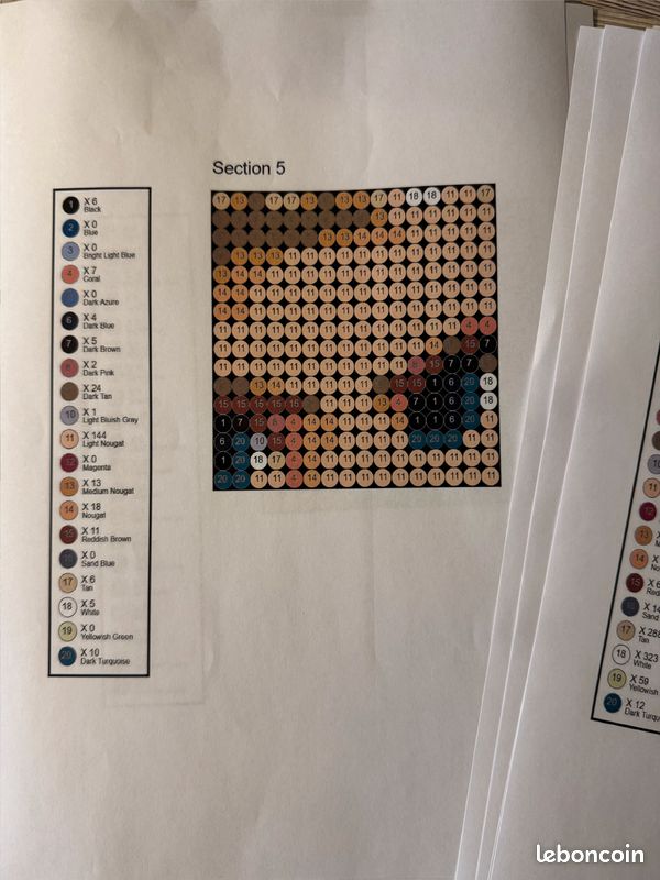 Neuf) Cadre pixel Michael Jordan 23 Nintendo 38,4cm à monter soi