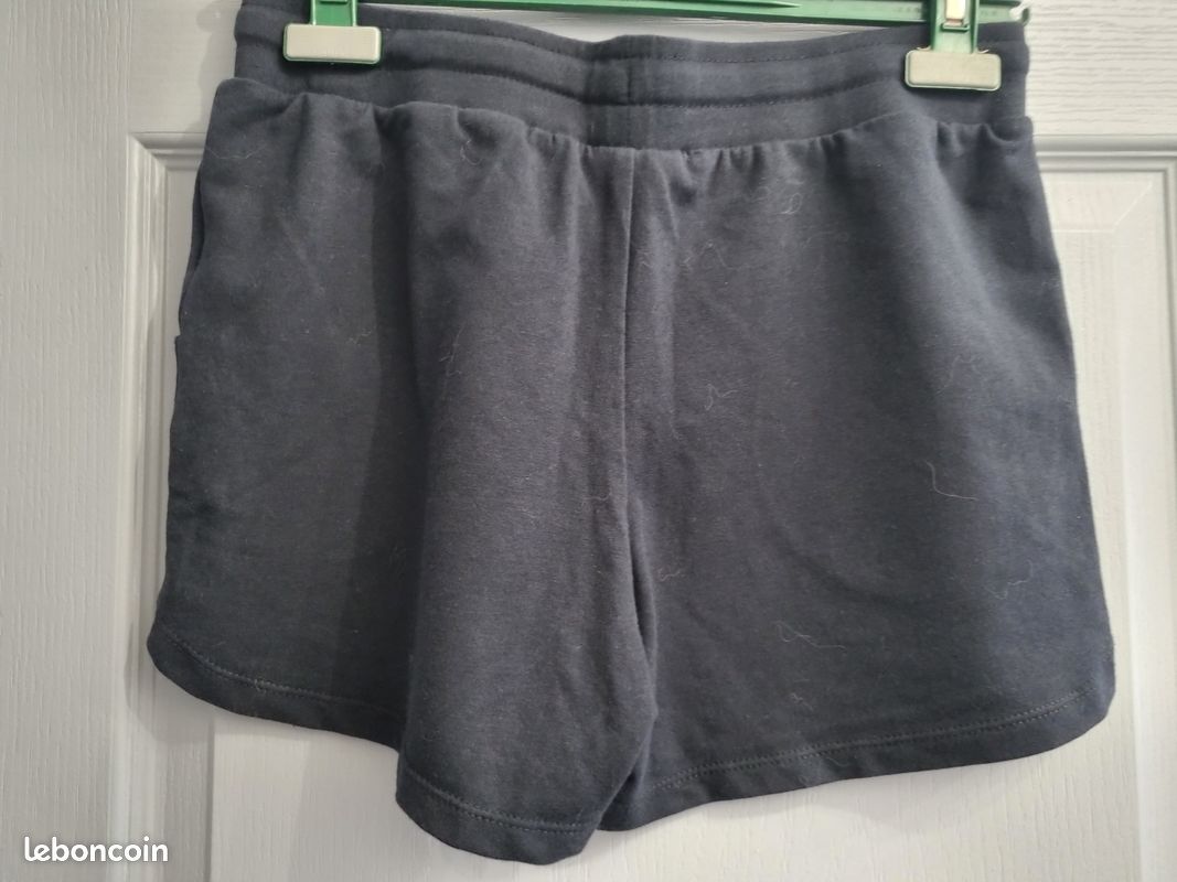 Short en molleton léger fille Taille 16 ans Energetics Noir