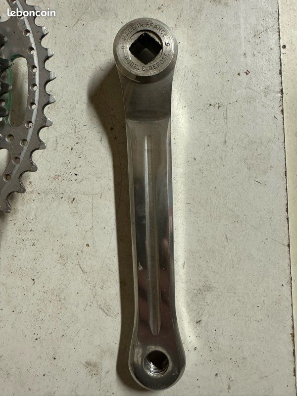 PÉDALIER SOLIDA VÉLO course ancien alu mono-plateau 52 dents vintage crankset EUR 22,00 - FR