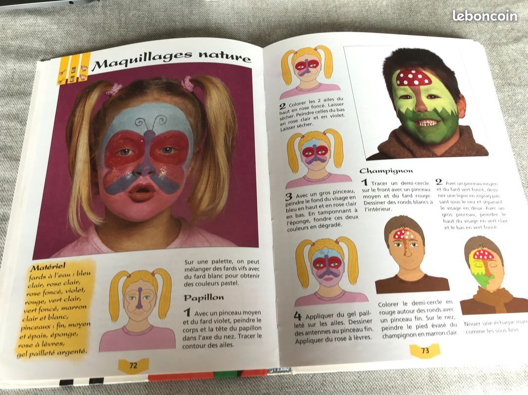 Loisirs créatifs : Le livre de la Fête - déguisements, maquillages, décors, recettes, jeux - pour TOUS - édition France Loisirs (image 8)