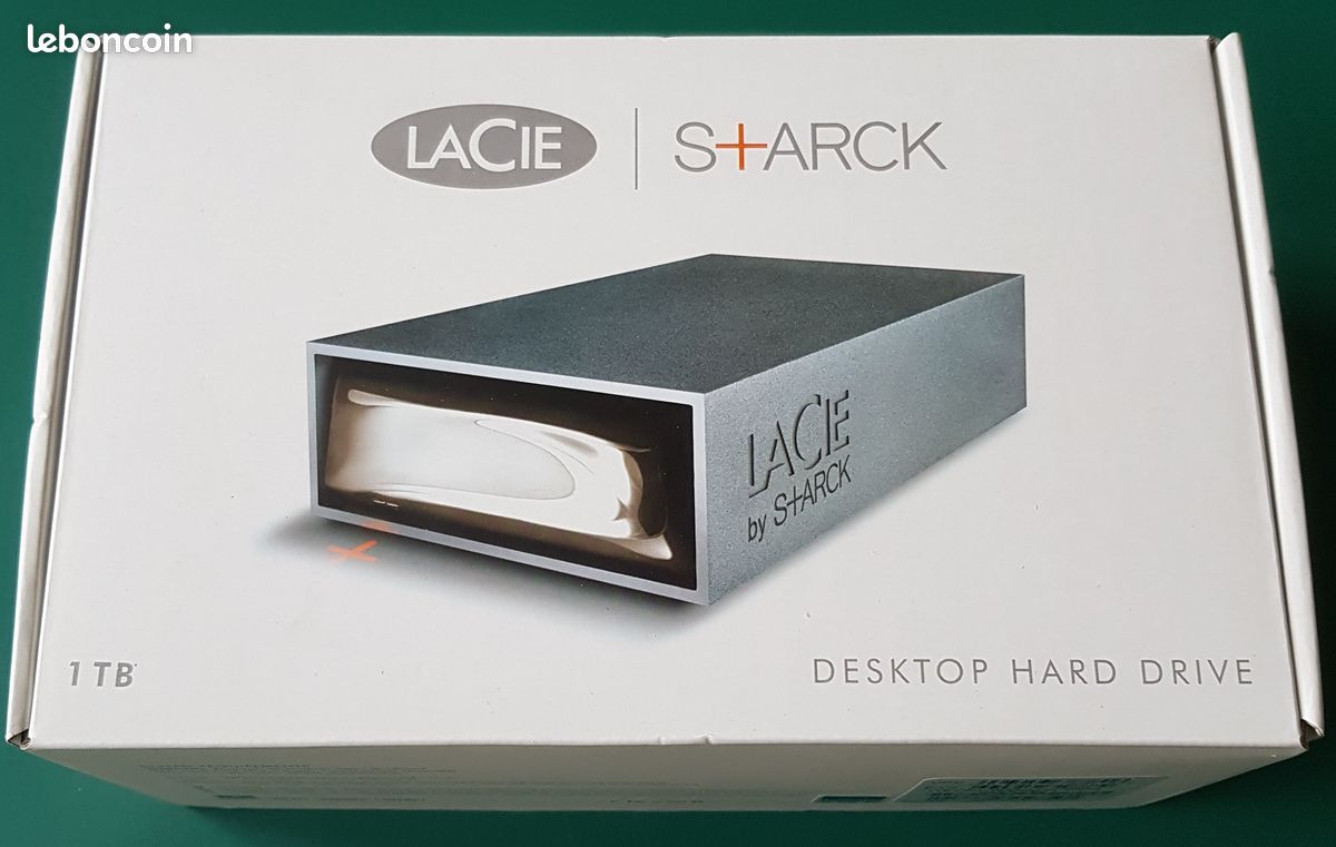 Disque dur externe LaCie by Starck 1 To - Accessoires informatique