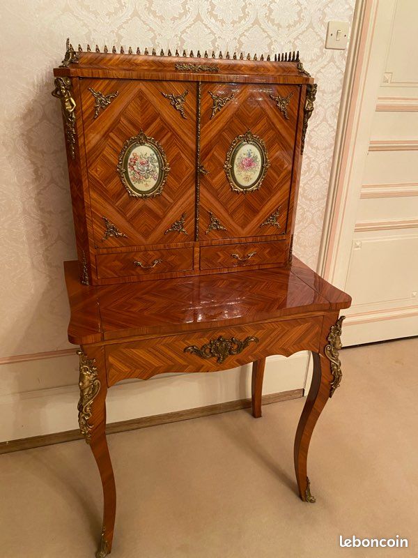 Meuble , cabinet ancien en marqueterie (image 1)
