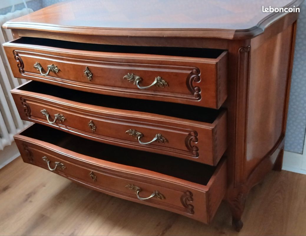Commode louis xv merisier (image 2)