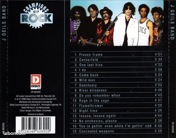 CD J.GEILS Band Champions Of Rock (467) (image 2)