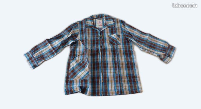 Rare Blouse Vintage 70s Psychédélique - Made in France - 6 ans - NEUF avec étiquette (image 1)