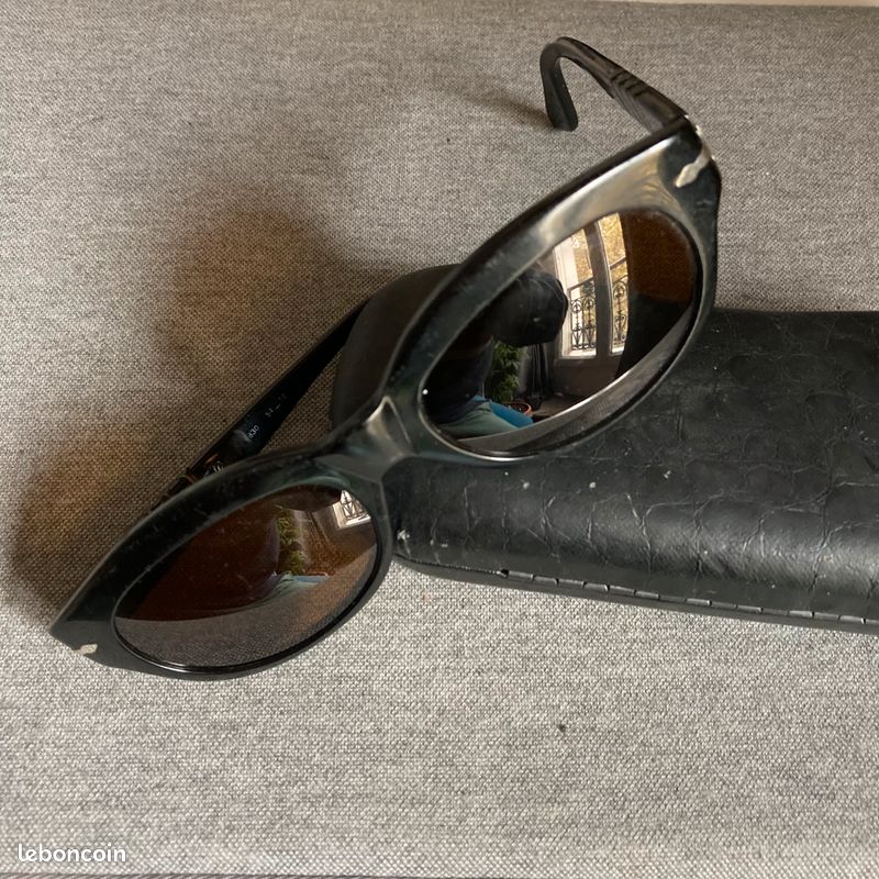 Lunettes De Soleil Vintage Femme - Monture Titane Marron Occasion