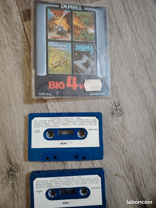 Jeu Biggles Pour Amstrad CPC - Version Cassette Complète, Bon état, Non Testée