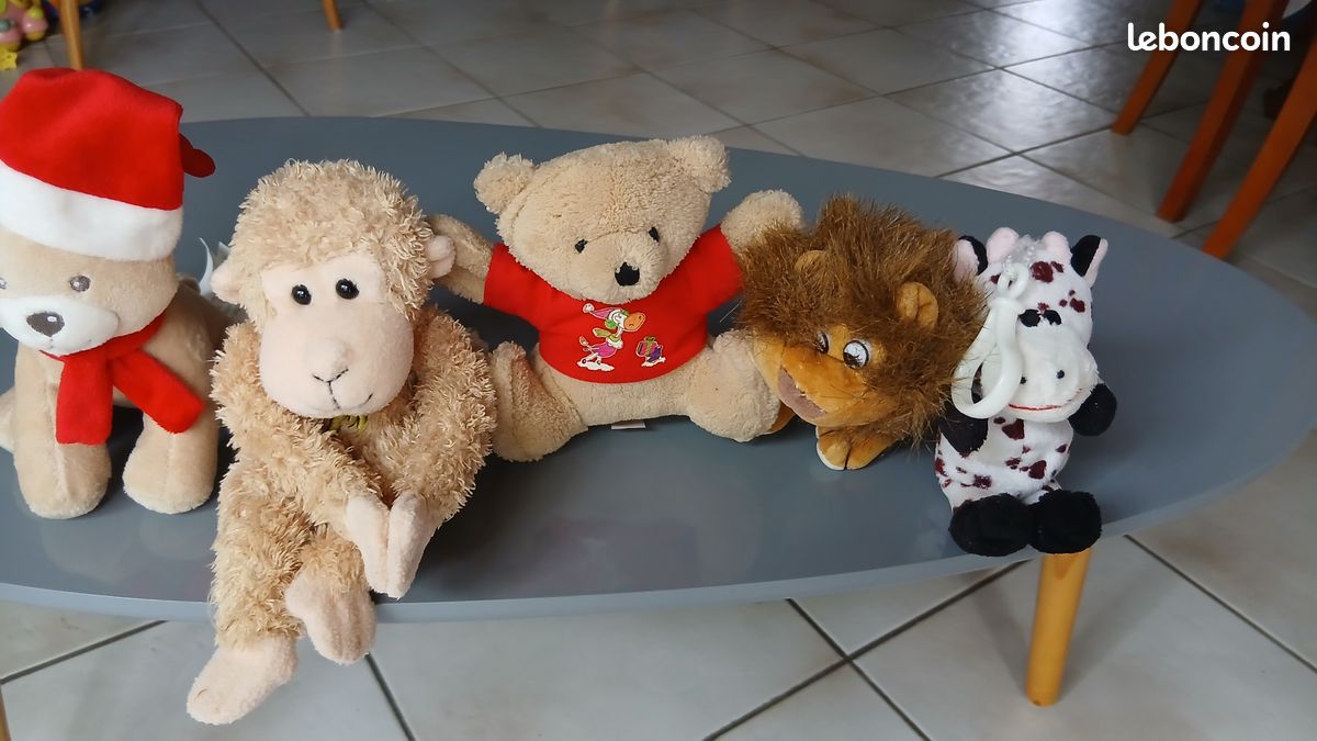 Lot de 5 peluches – 14, 16, 16, 17, 23 cm (image 3)