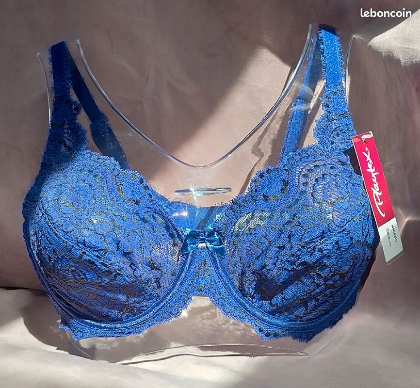 Playtex Soutien Gorge 105 C Avec Armature Soutien-gorge Avec Armatures Bleu  Océan Cœur Croisé Féminin