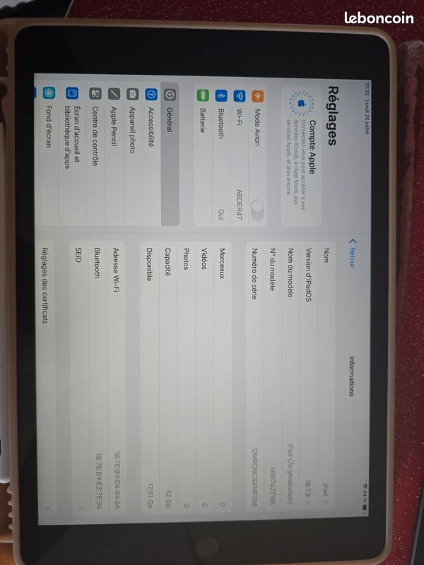 IPad 6è, 7è, 8è, 9è Géné. Autres Tablettes Samsung, Lenovo Asus, Surfaces.. (image 16)