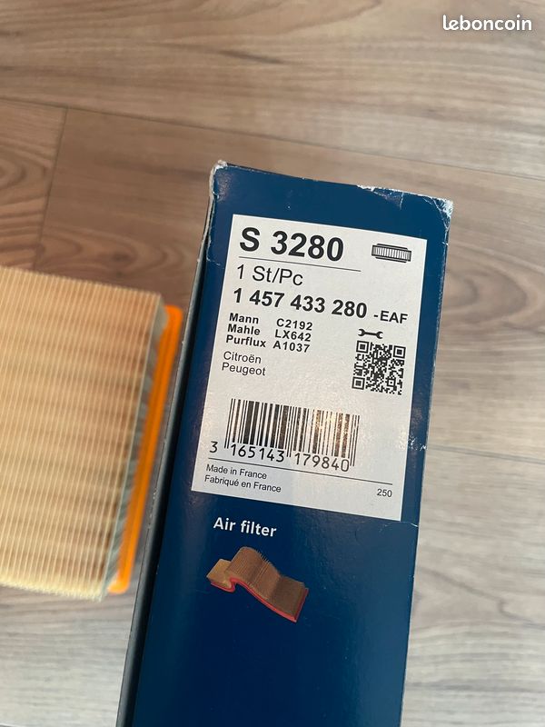 Bosch S3280 Filtre à Air - Compatible Avec Plusieurs Modèles De Voitures - Haute Filtration Et Durabilité