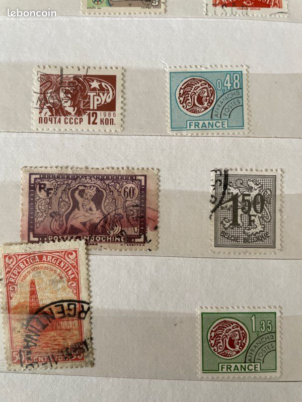 Lot timbres monde anciens et colonies – Indochine, Vietnam, Angola, Algérie, Europe (image 4)