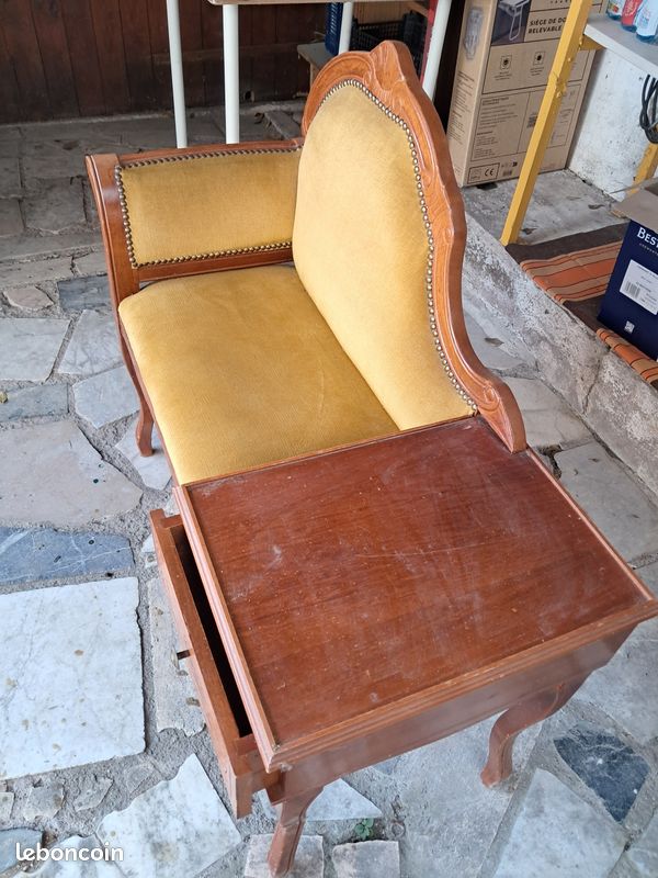 Banquette avec tablette et tiroir (image 1)