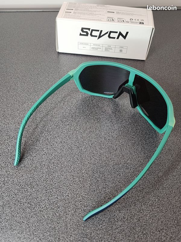 Lunettes Vélo SCVCN Polarisées - UV400, TAC, Ventilation Latérale, Caoutchouc Antidérapant, Unisexe, S63