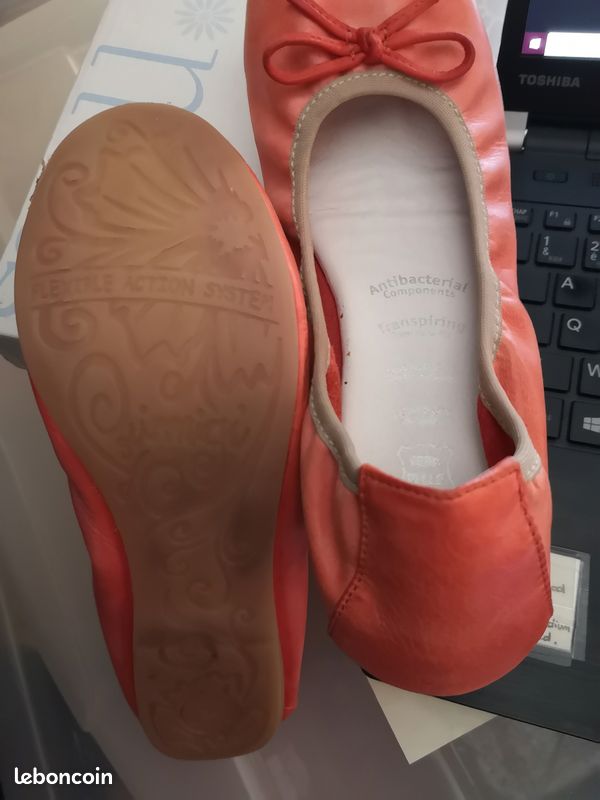 Ballerines couleur CORAIL P34 (image 2)