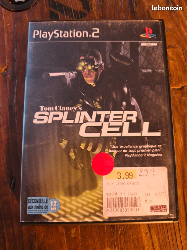 JEU PS2 SPLINTER CELL : PANDORA TOMORROW: : JEUX PLAYSTATION